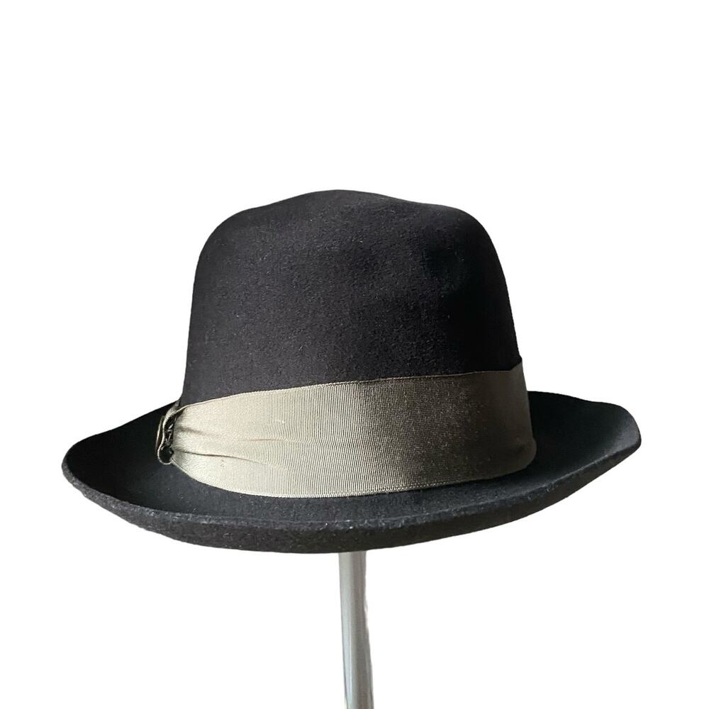 Goorin Bros. Dark Brown Wool Bowler Derby Hat Size Small USA WPL 5923 Vintage
